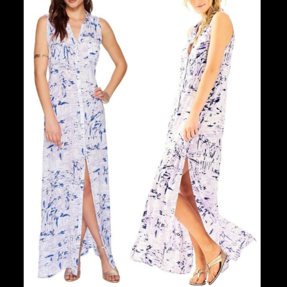 Lilly Pulitzer Ezra Beach Maxi Dress Cover size medum